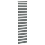 Vidaxx Zebra-Rollo 55x200 cm Stoffbreite 50,9 cm Dunkelgrau