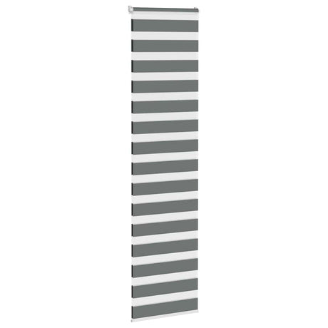 Vidaxx Zebra-Rollo 70x200 cm Stoffbreite 65,9 cm Dunkelgrau