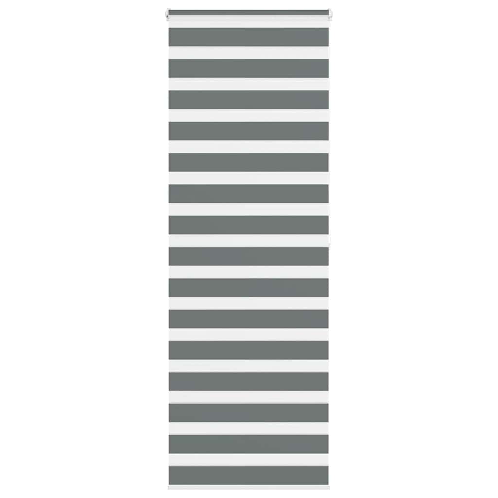 VidaXL Zebra-Rollo 75x200 cm Stoffbreite 70,9 cm Dunkelgrau