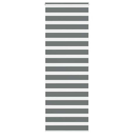 VidaXL Zebra-Rollo 75x200 cm Stoffbreite 70,9 cm Dunkelgrau