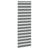 VidaXL Zebra-Rollo 80x200 cm Stoffbreite 75,9 cm Dunkelgrau