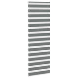 VidaXL Zebra-Rollo 85x200 cm Stoffbreite 80,9 cm Dunkelgrau