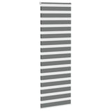 VidaXL Zebra-Rollo 90x200 cm Stoffbreite 85,9 cm Dunkelgrau