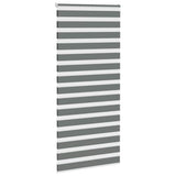 VidaXL Zebra-Rollo 105x200 cm Stoffbreite 100,9 cm Dunkelgrau