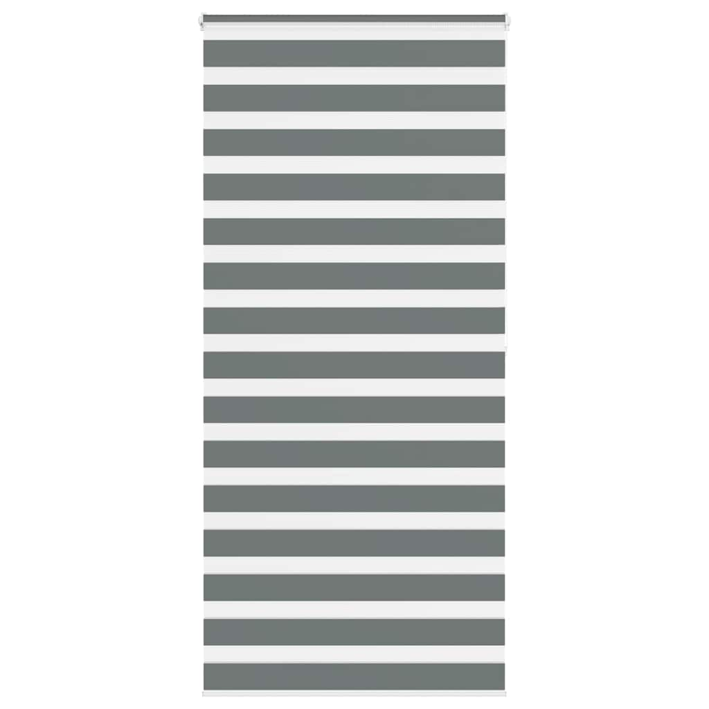 Vidaxl Zebra roller blind 115x200 cm Fabric width 110.9 cm dark gray