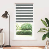 Vidaxl Zebra Roller Blind 115x200 cm Stoffbreite 110,9 cm dunkelgrau