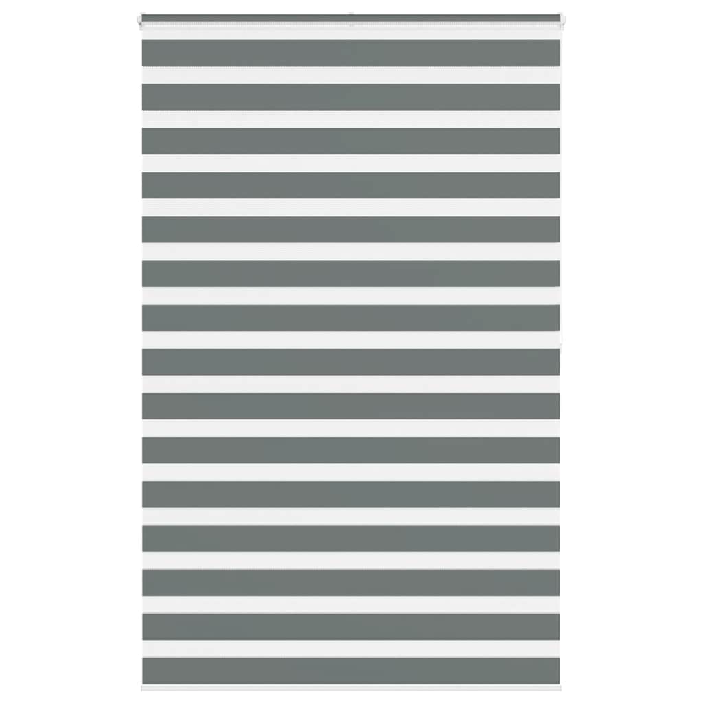 VidaXL Zebra-Rollo 145x200 cm Stoffbreite 140,9 cm Dunkelgrau