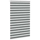 VidaXL Zebra-Rollo 145x200 cm Stoffbreite 140,9 cm Dunkelgrau