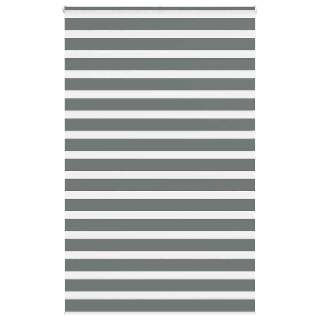 VidaXL Zebra-Rollo 150x200 cm Stoffbreite 145,9 cm Dunkelgrau