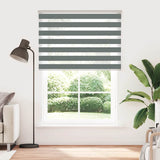 Vidaxl Zebra Roller Blind 155x200 cm Stof bredde 150,9 cm mørkegrå