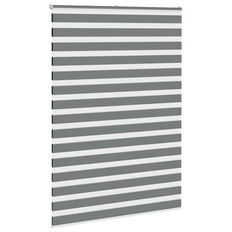 Vidaxx Zebra-Rollo 160x200 cm Stoffbreite 155,9 cm Dunkelgrau