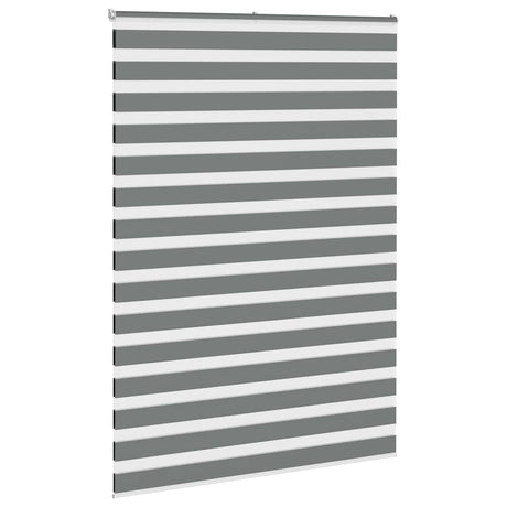 Vidaxx Zebra-Rollo 165x200 cm Stoffbreite 160,9 cm Dunkelgrau