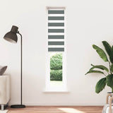 Vidaxl Zebra Roller Blind 40x230 cm Szerokość tkaniny 35,9 cm ciemnoszary