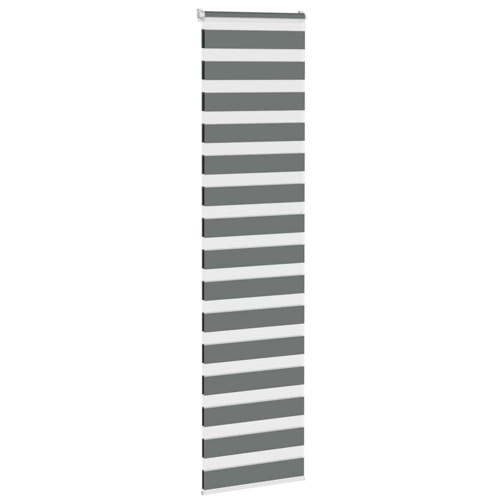 Vidaxx Zebra-Rollo 65x230 cm, Stoffbreite 60,9 cm, dunkelgrau