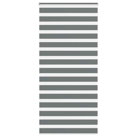 VidaXL Zebra-Rollo 95x230 cm Stoffbreite 90,9 cm Dunkelgrau