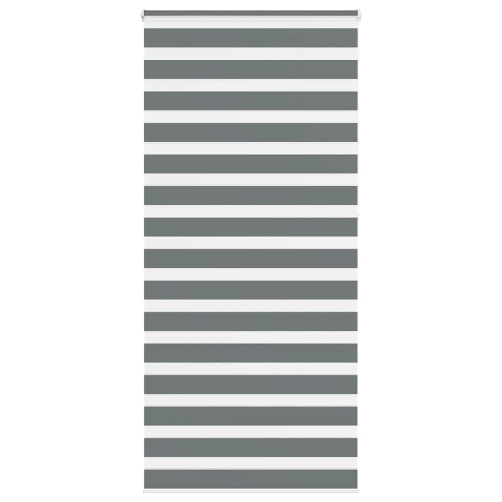 VidaXL Zebra-Rollo 115x230 cm Stoffbreite 110,9 cm Dunkelgrau