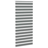 VidaXL Zebra-Rollo 115x230 cm Stoffbreite 110,9 cm Dunkelgrau