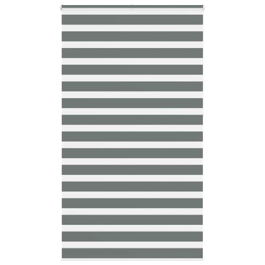 VidaXL Zebra-Rollo 120x230 cm Stoffbreite 115,9 cm Dunkelgrau