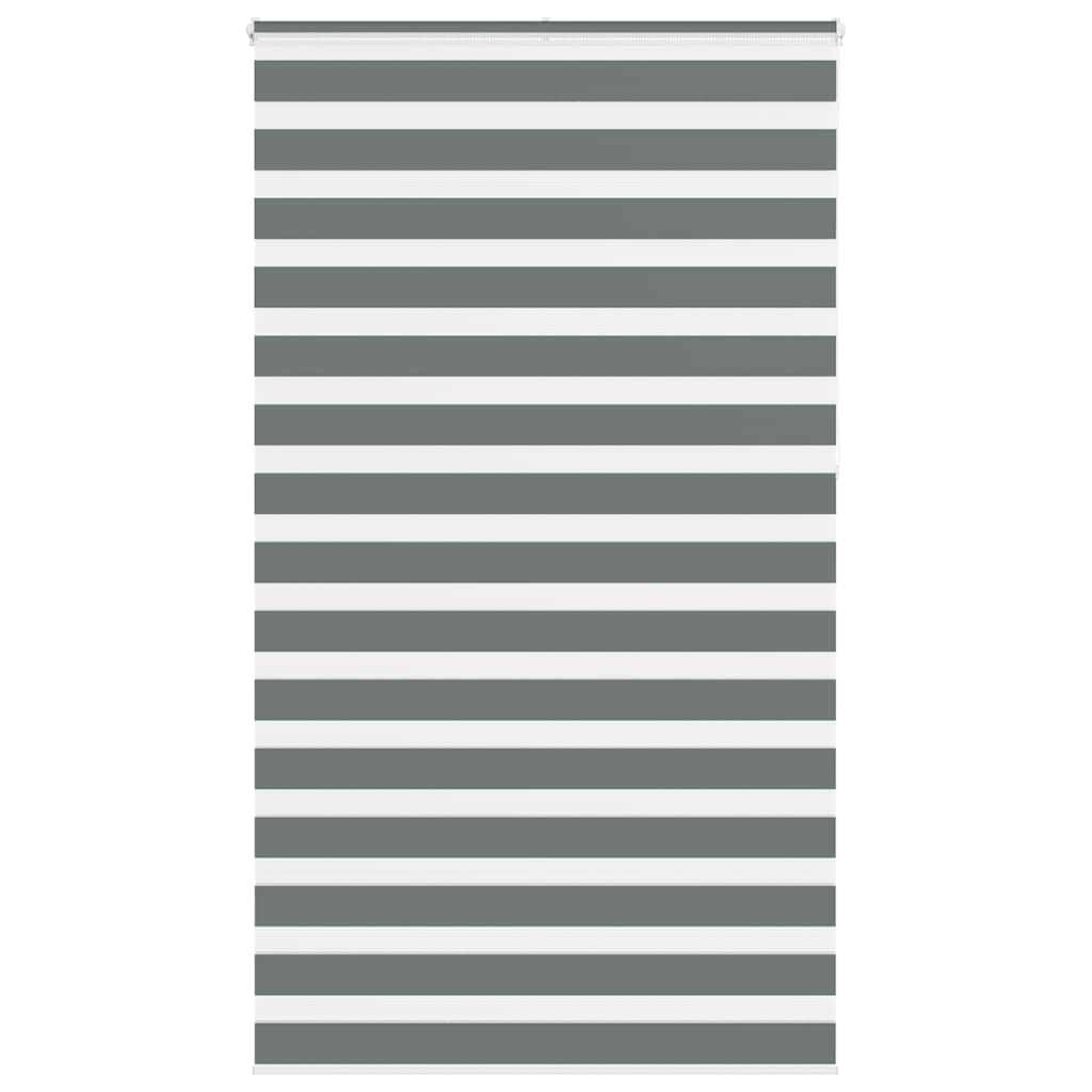 VidaXL Zebra-Rollo 125x230 cm Stoffbreite 120,9 cm Dunkelgrau
