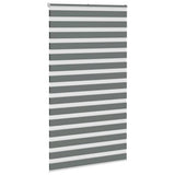 VidaXL Zebra-Rollo 125x230 cm Stoffbreite 120,9 cm Dunkelgrau