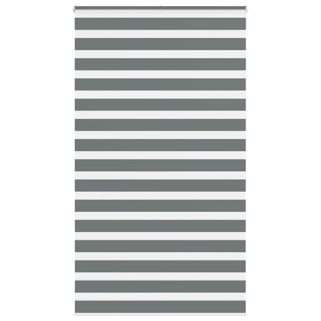 Vidaxl Zebra roller blind 135x230 cm Fabric width 130.9 cm dark gray