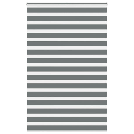 VidaXL Zebra-Rollo 140x230 cm Stoffbreite 135,9 cm Dunkelgrau