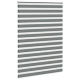 Vidaxl Zebra Rouleau aveugle 155x230 cm Largeur de tissu 150,9 cm gris foncé