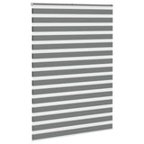 Vidaxl Zebra Roller Slepi 165x230 cm Širina tkanine 160,9 cm temno siva