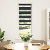 VidaXL Zebra-Rollo 40x100 cm Stoffbreite 35,9 cm Schwarz