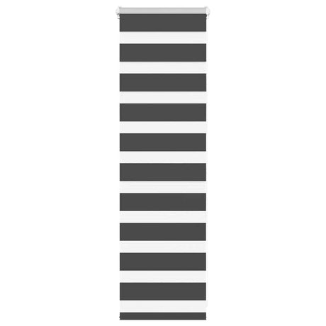 Vidaxx Zebra-Rollo 50x100 cm Stoffbreite 45,9 cm Schwarz