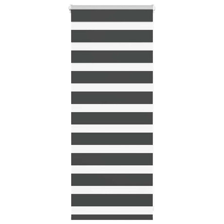 VidaXL Zebra-Rollo 65x100 cm Stoffbreite 60,9 cm Schwarz