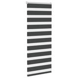 VidaXL Zebra-Rollo 65x100 cm Stoffbreite 60,9 cm Schwarz