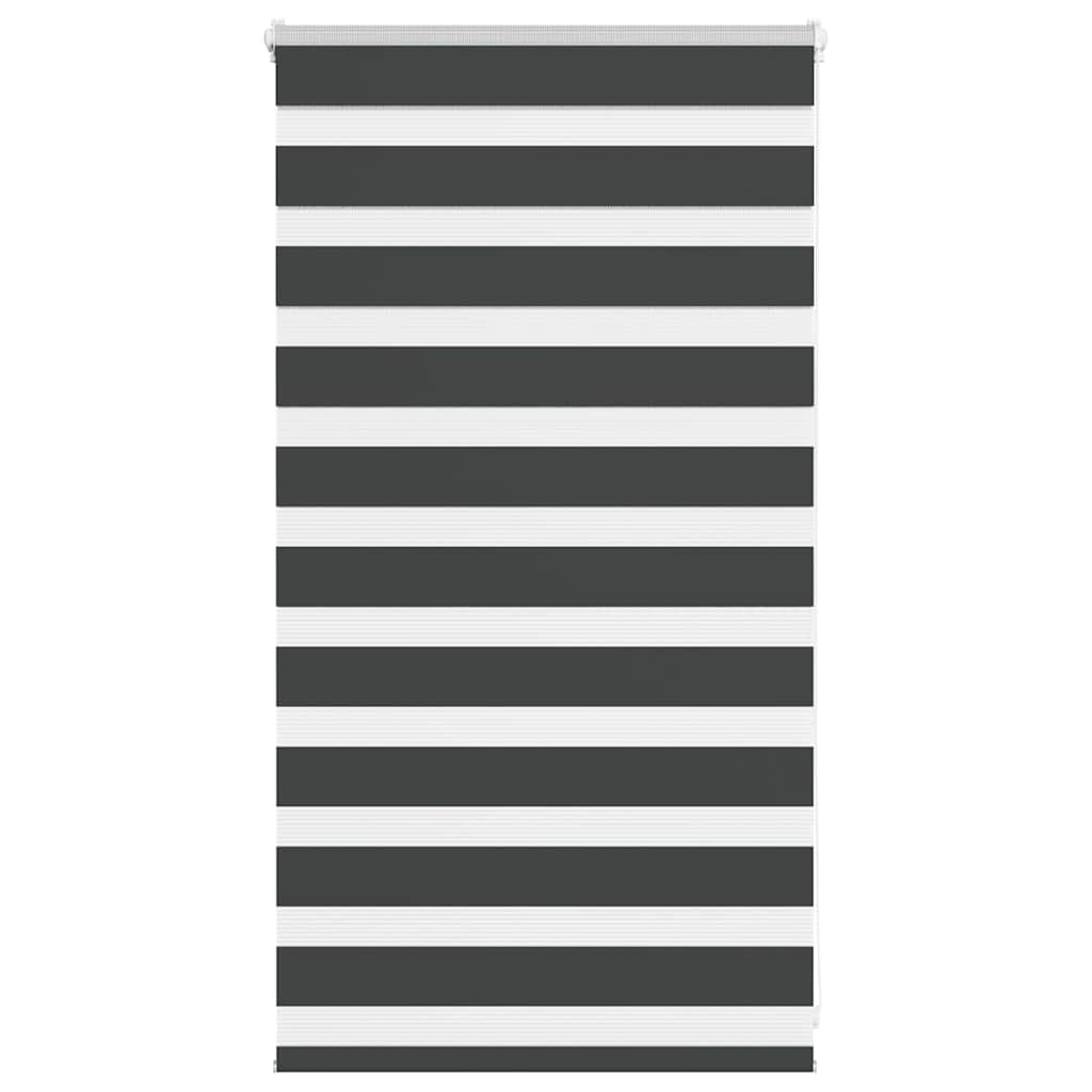 VidaXL Zebra-Rollo 70x100 cm Stoffbreite 65,9 cm Schwarz