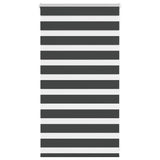 VidaXL Zebra-Rollo 75x100 cm Stoffbreite 70,9 cm Schwarz