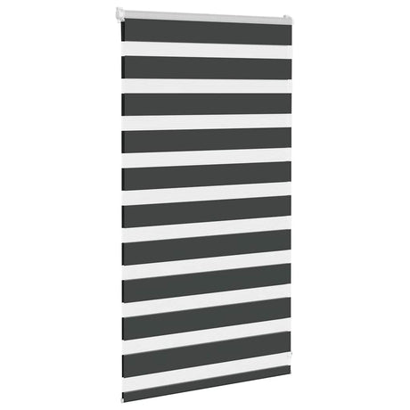 VidaXL Zebra-Rollo 75x100 cm Stoffbreite 70,9 cm Schwarz