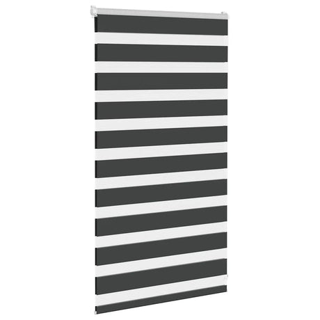 Vidaxx Zebra-Rollo 90x100 cm Stoffbreite 85,9 cm Schwarz