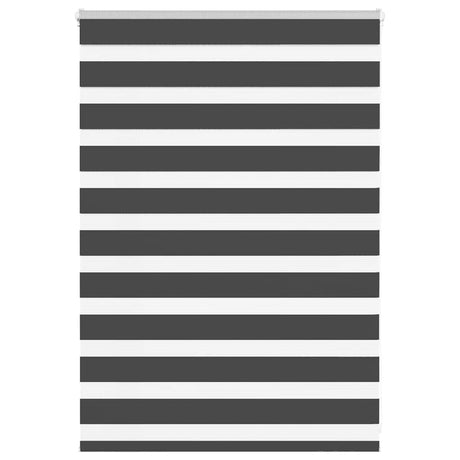 VidaXL Zebra-Rollo 95x100 cm Stoffbreite 90,9 cm Schwarz
