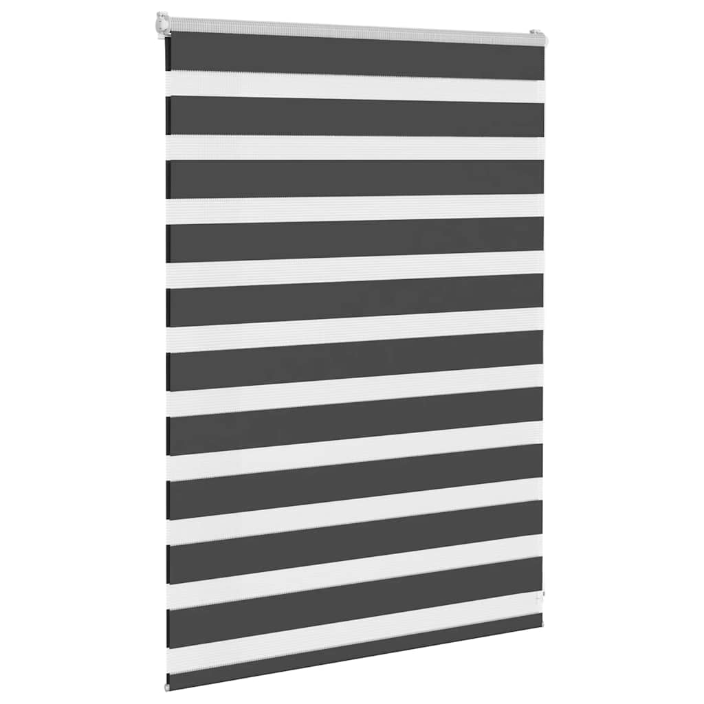 Vidaxl Zebra Roller Blind 95x100 cm Szerokość tkaniny 90,9 cm Czarna