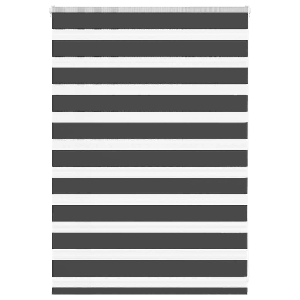 VidaXL Zebra-Rollo 105x100 cm Stoffbreite 100,9 cm Schwarz
