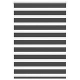 VidaXL Zebra-Rollo 105x100 cm Stoffbreite 100,9 cm Schwarz