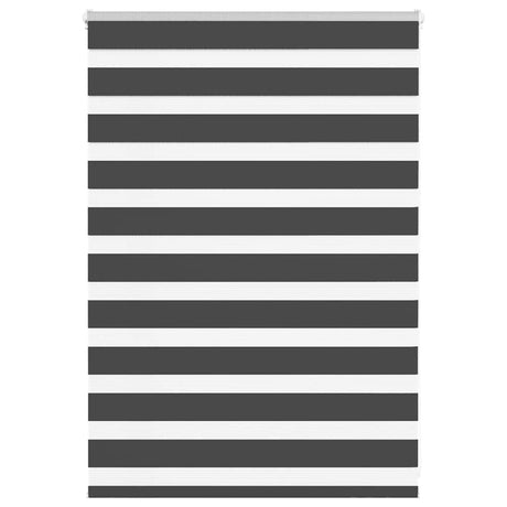 VidaXL Zebra-Rollo 105x100 cm Stoffbreite 100,9 cm Schwarz