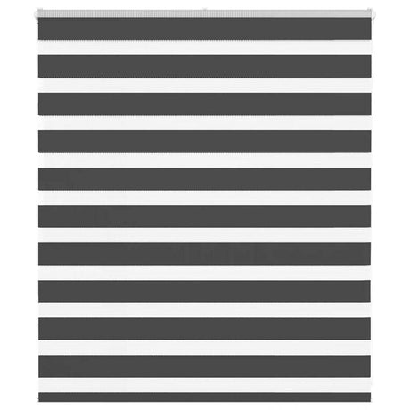 VidaXL Zebra-Rollo 125x100 cm Stoffbreite 120,9 cm Schwarz