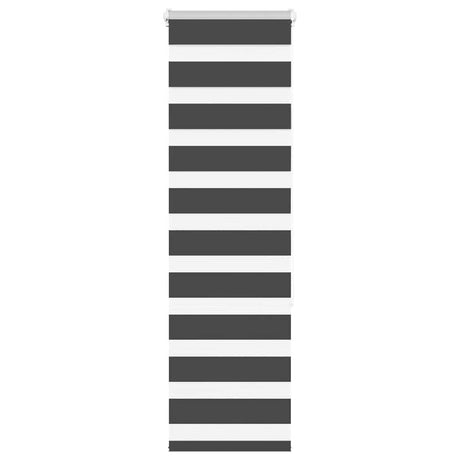 VidaXL Zebra-Rollo 40x150 cm Stoffbreite 35,9 cm Schwarz