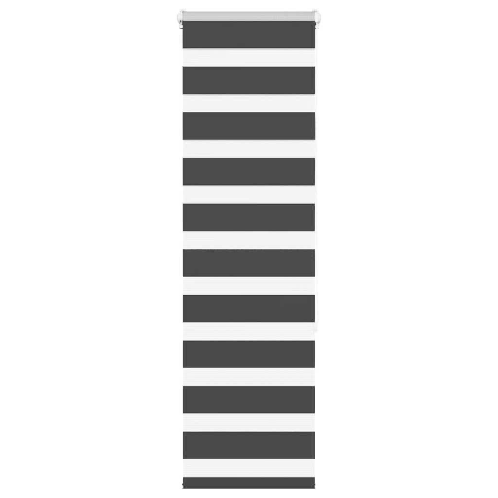 VidaXL Zebra-Rollo 45x150 cm Stoffbreite 40,9 cm Schwarz