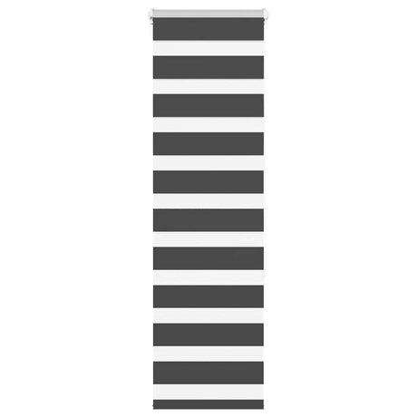 VidaXL Zebra-Rollo 45x150 cm Stoffbreite 40,9 cm Schwarz