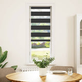VidaXL Zebra-Rollo 50x150 cm Stoffbreite 45,9 cm Schwarz