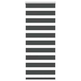 VidaXL Zebra-Rollo 55x150 cm Stoffbreite 50,9 cm Schwarz