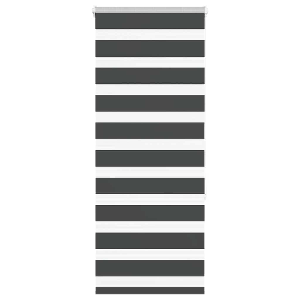 VidaXL Zebra-Rollo 65x150 cm Stoffbreite 60,9 cm Schwarz