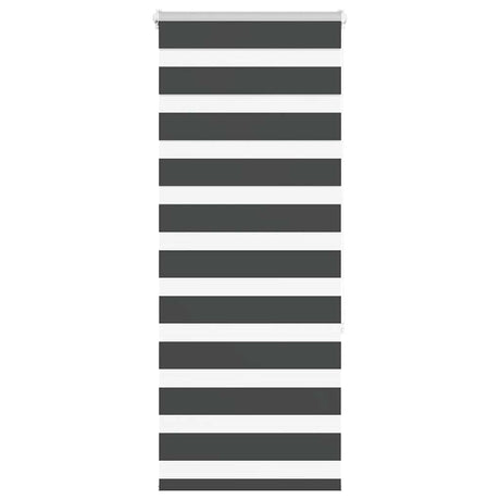 VidaXL Zebra-Rollo 65x150 cm Stoffbreite 60,9 cm Schwarz