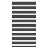 VidaXL Zebra-Rollo 85x150 cm Stoffbreite 80,9 cm Schwarz